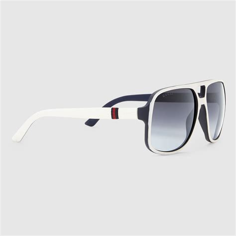 mens white gucci sunglasses|Gucci sunglasses nordstrom.